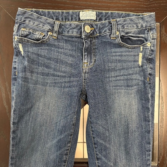 *AEROPOSTALE* Medium Wash Denim Jeans Size 3/4 - Picture 2 of 8